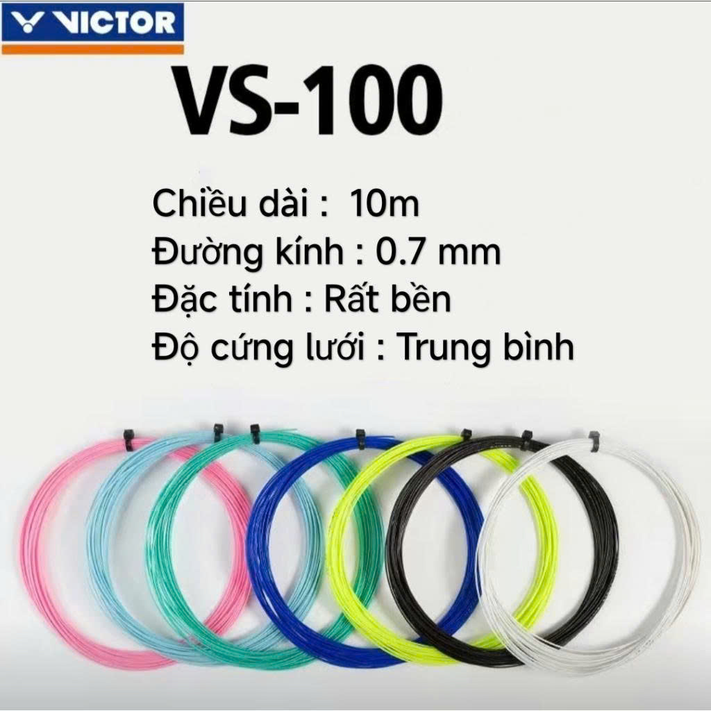 Cước Cầu Lông Victor VS-100 Chính Hãng Nội Địa - Bền Bỉ Ổn Định – Cảm Giác Chắc Tay – Lựa Chọn An Toàn